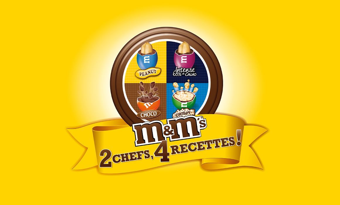 M&M's logo with a circular design and text
