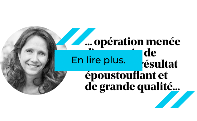 Anne Geisert et citation « … résultat exceptionnel et de haute qualité… » et un bouton « En savoir plus ».
