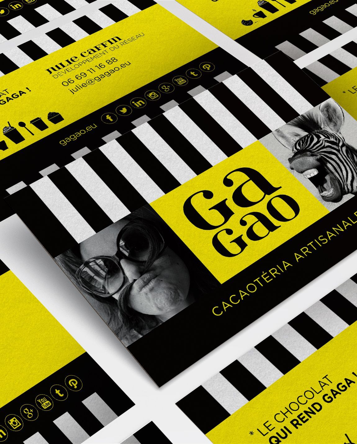 Yellow and black packaging with 