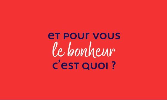 Text on red background: