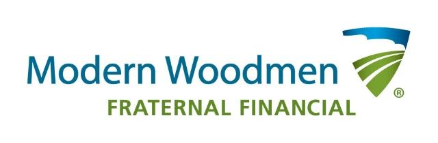 Modern Woodmen Fraternal Financial logo in teal, green, and blue on white background
