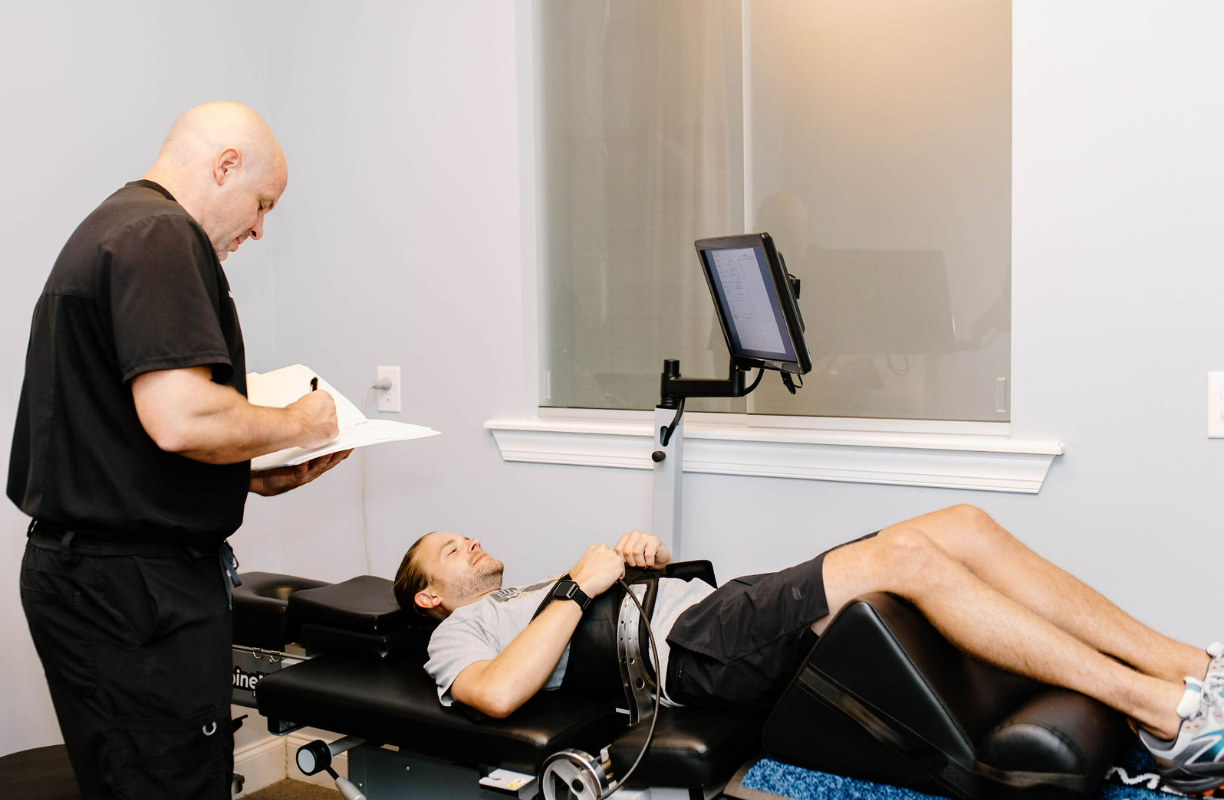 Laser Treatment On Woman's Face — Evans, GA — Evans Sport & Spine Chiropractic Center