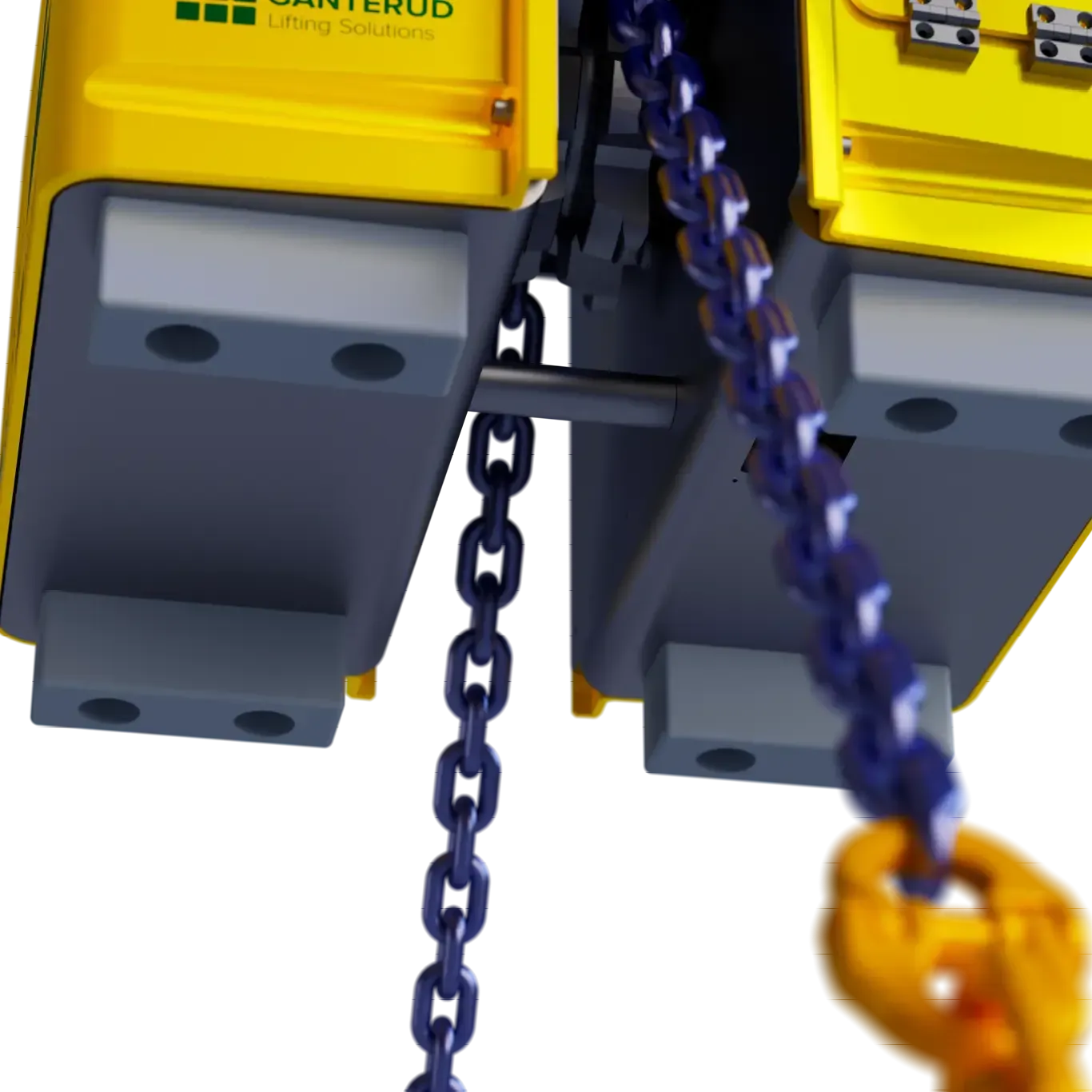 Bottom view of the Ganterud L3 Lifting yoke