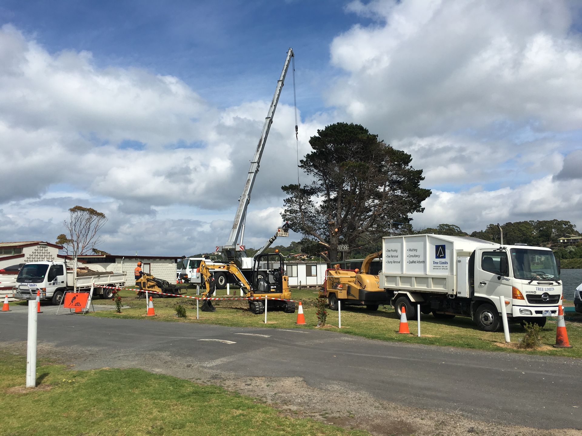 Construction Site With Heavy Machinery.
