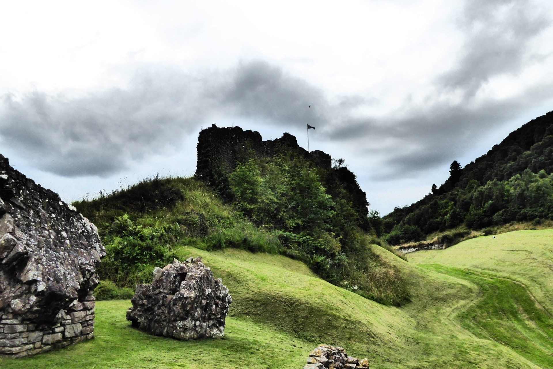 Burgruine Urquart Castle in Schottland am Loch Ness