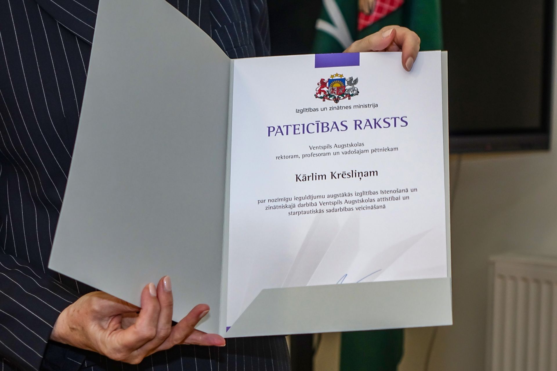 Noslēdzas profesora Kārļa Krēsliņa rektora pilnvaru termiņš - tiek ...