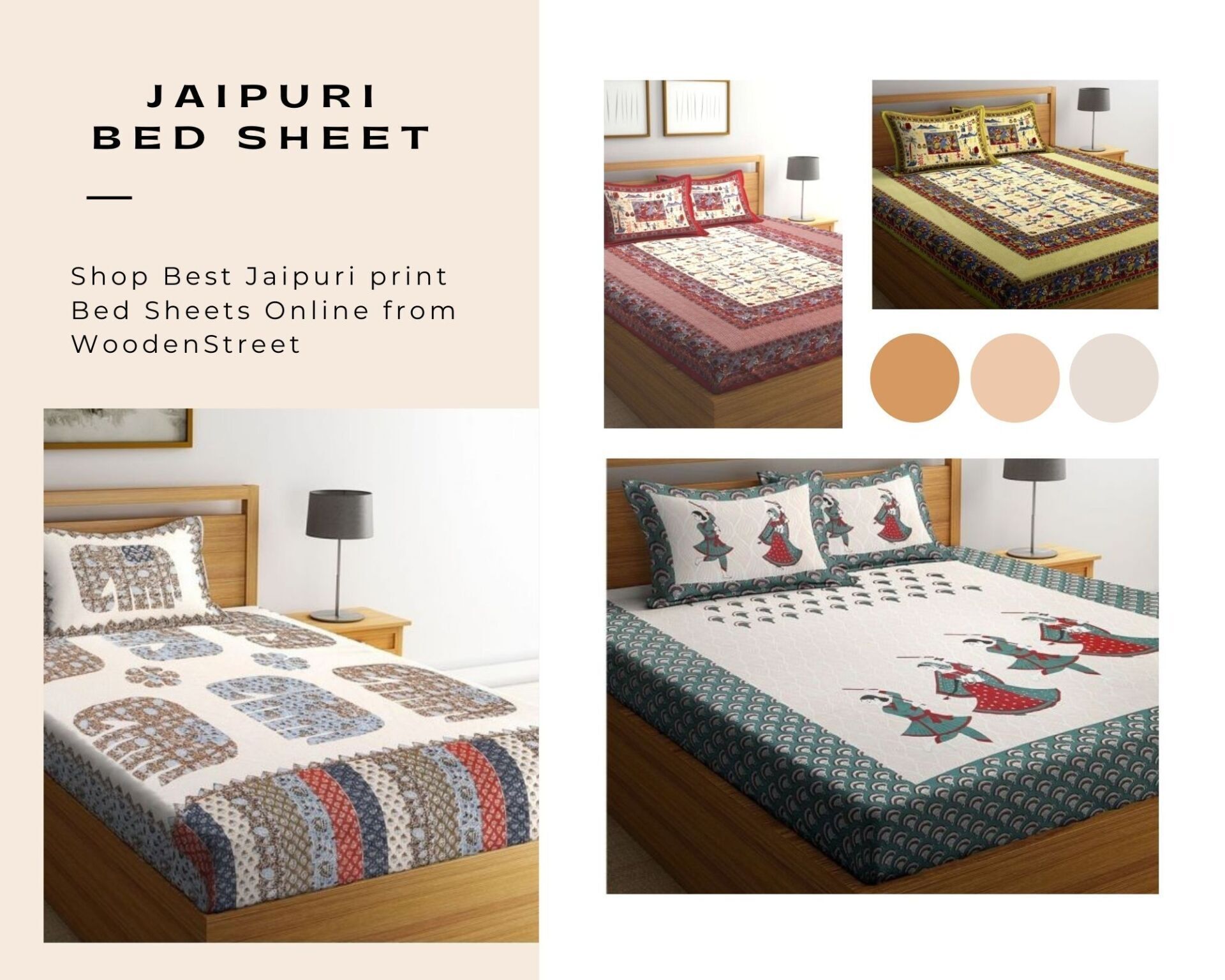 jaipuri bed sheets