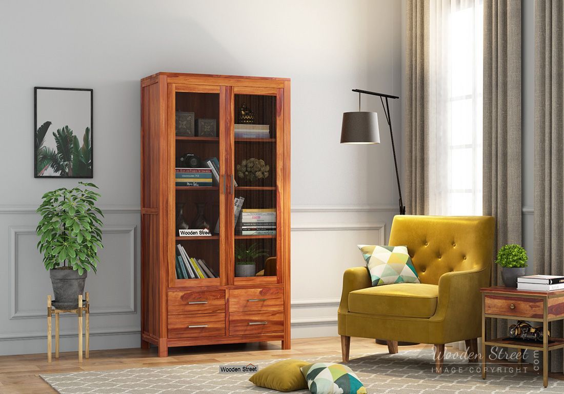 wooden showcase