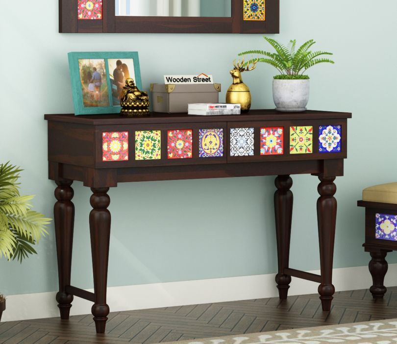 console table with drawers