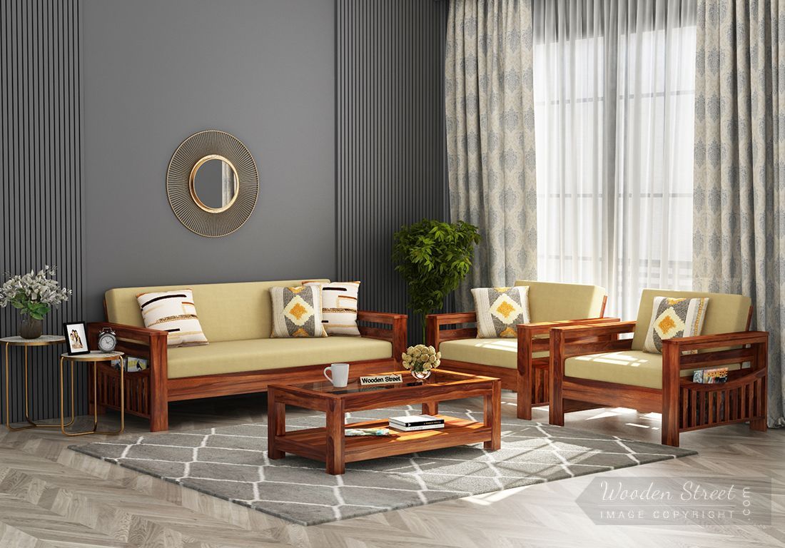 wooden sofa sets