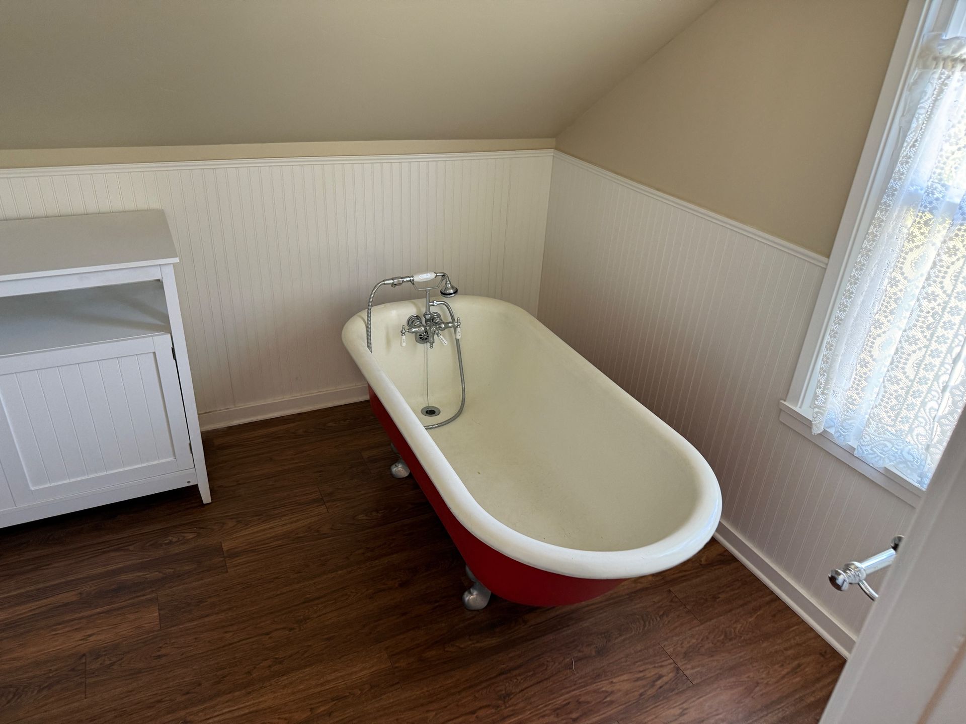 Bathroom after — house cleanout in Chico, CA