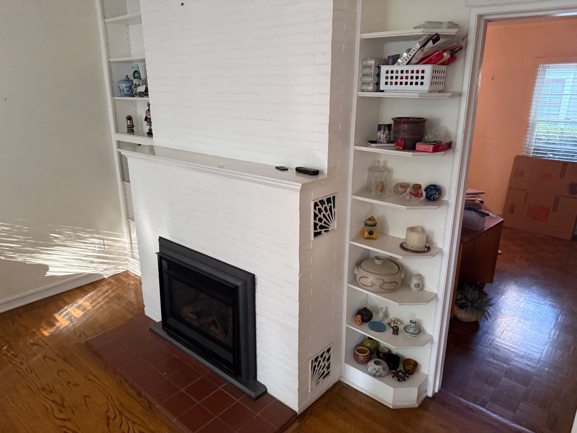 Living room before — house cleanout in Chico, CA