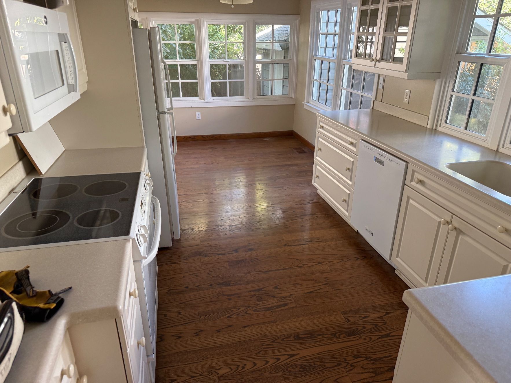 Kitchen after — house cleanout in Chico, CA