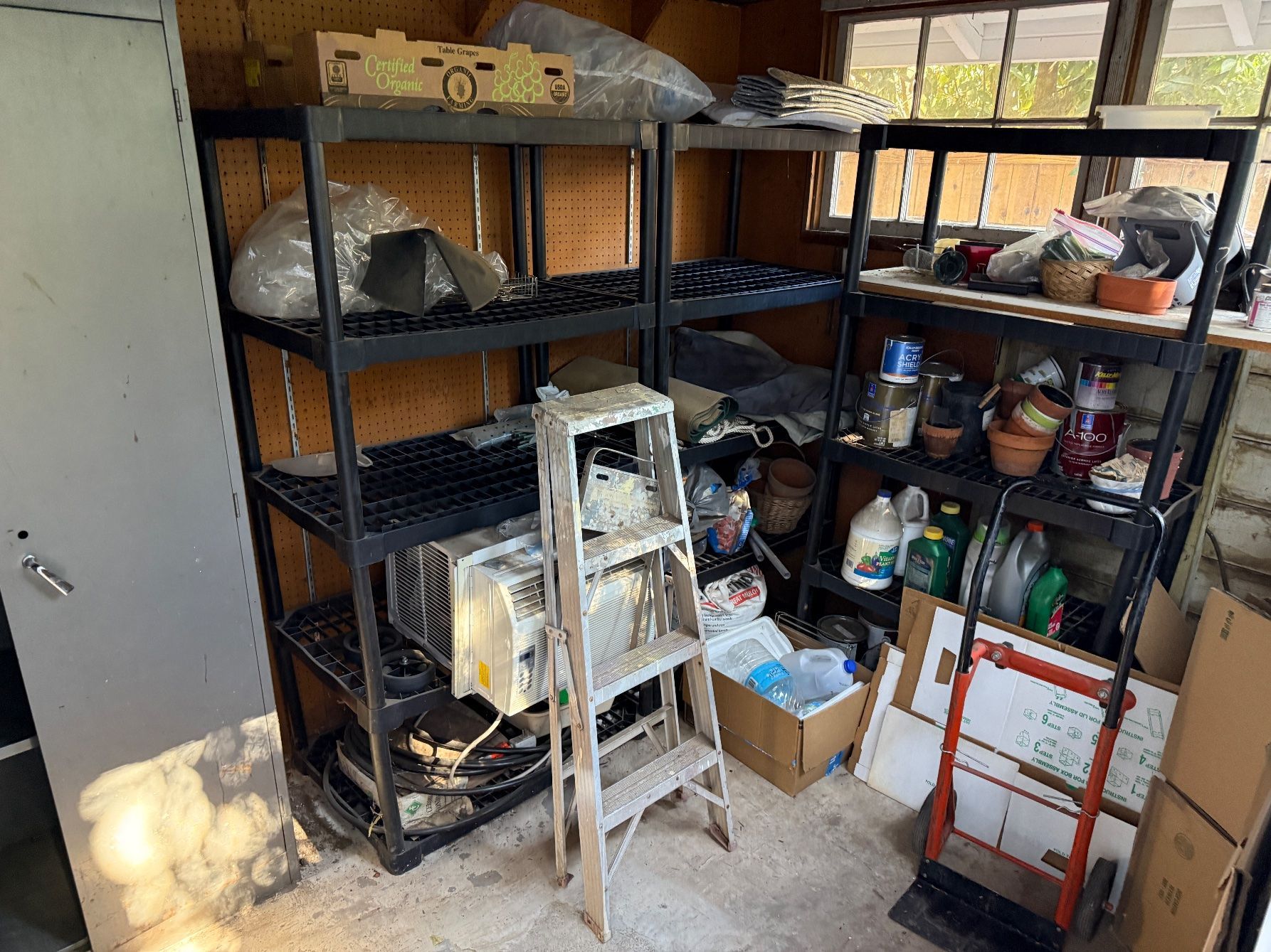 Garage before — house cleanout in Chico, CA