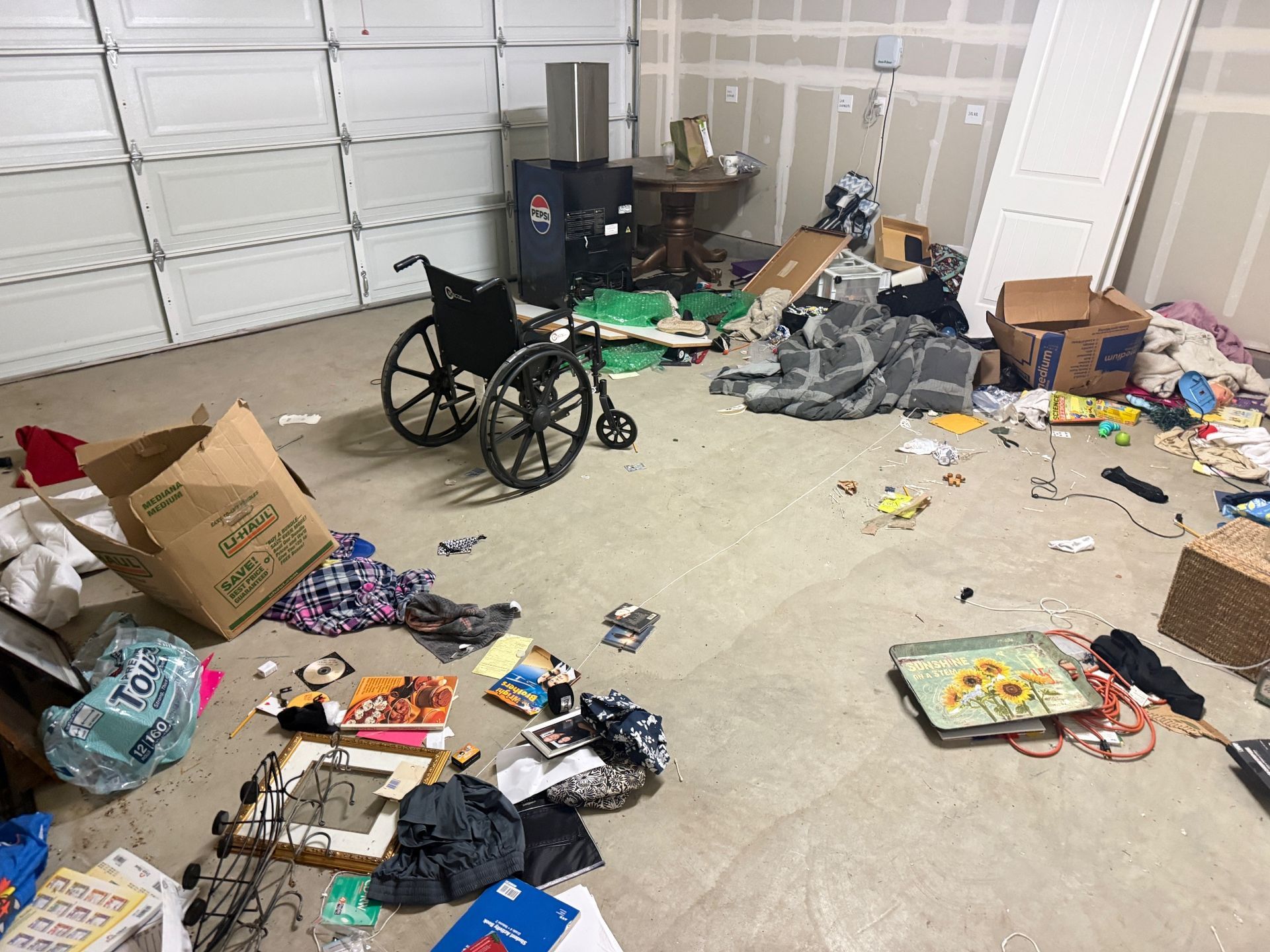 Garage cleanout before and after in Chico, CA
