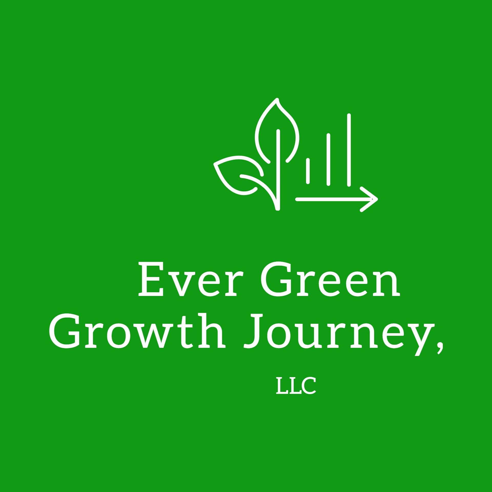 Green logo with leaves and a graph with the text
