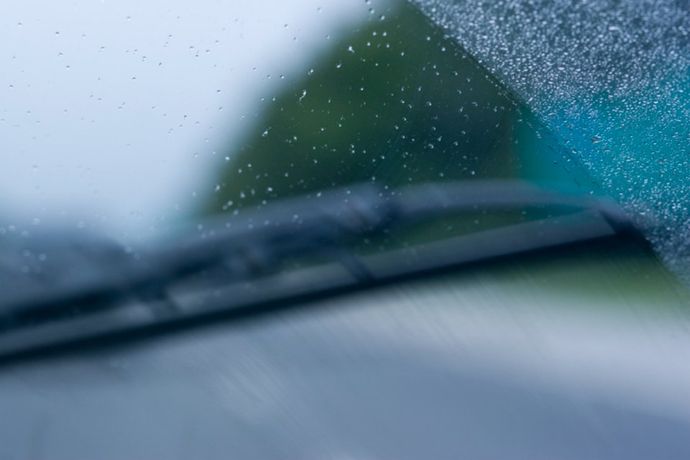 dettaglio parabrezza auto