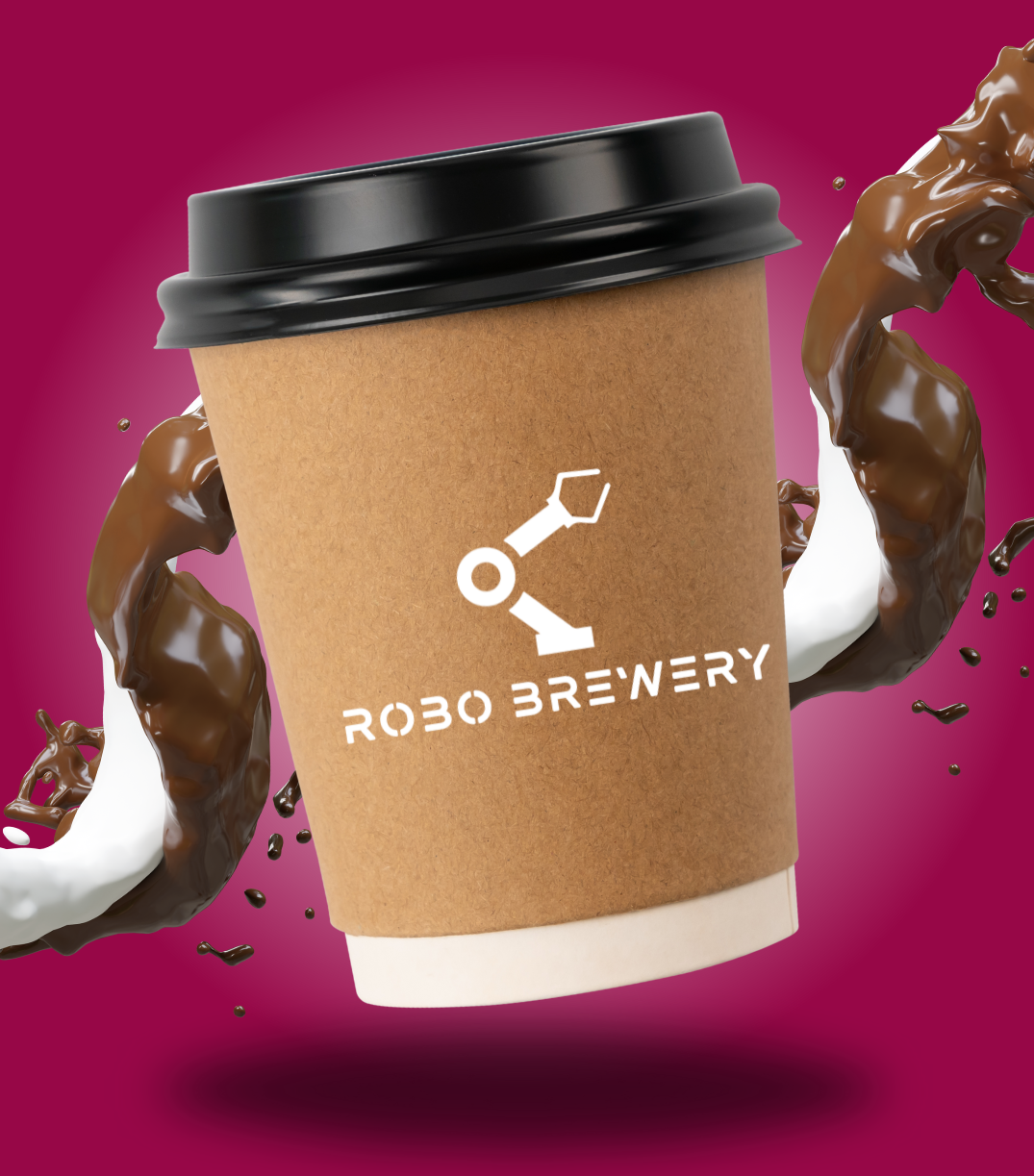 A coffee cup with 