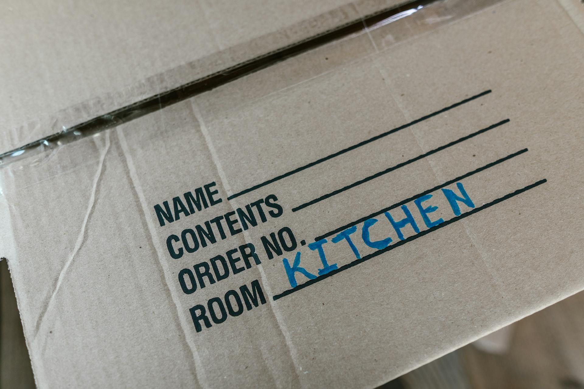 Cardboard box with