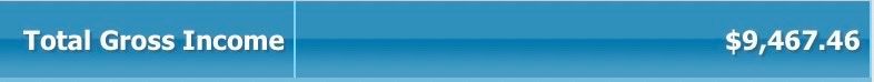A blue background with the words `` total gross income '' written on it.