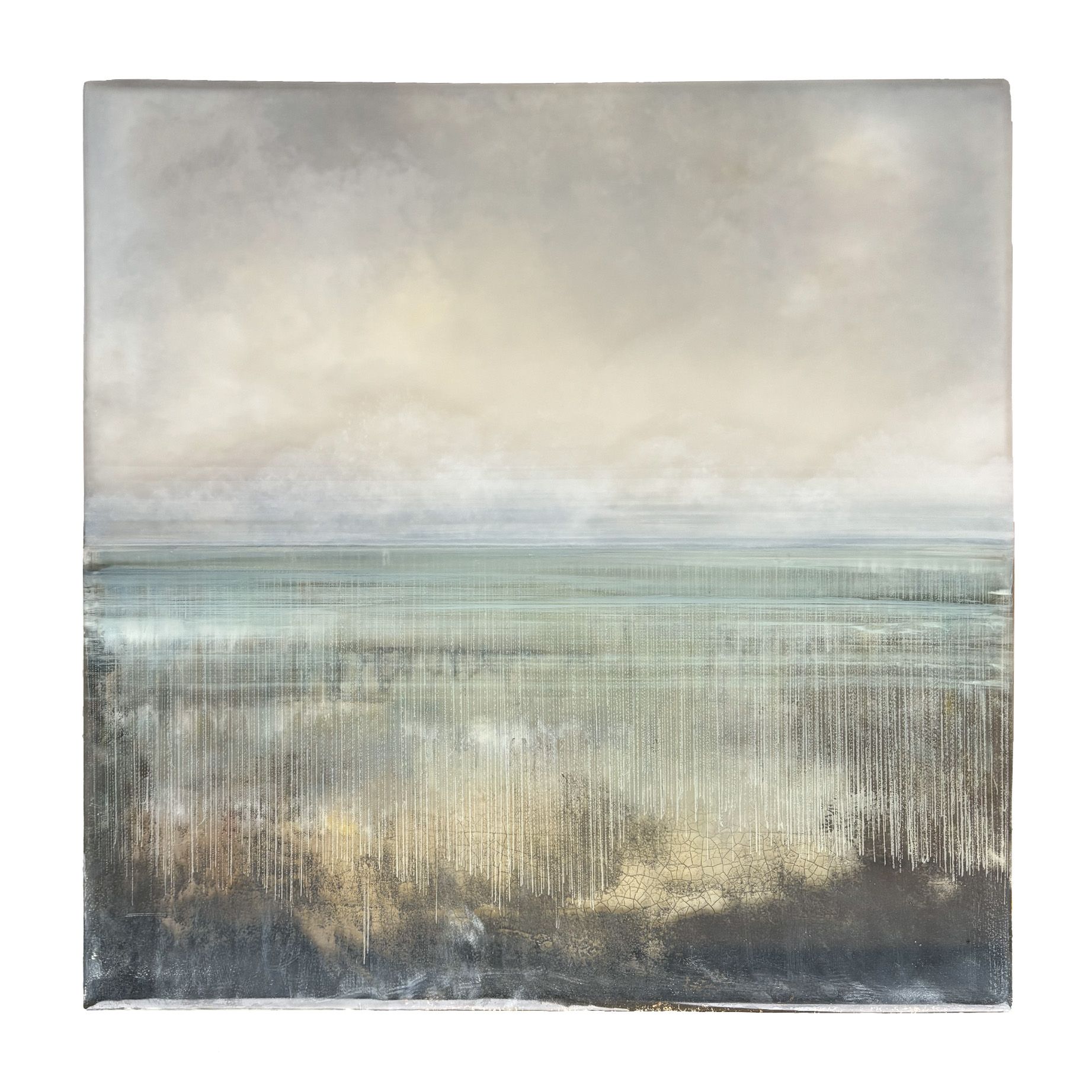 Moderne, abstracte kunst, geïnspireerd op kleuren en vormen uit de natuur. Kunstwerk van Esther Distelbrink.
Grootte: 60x60cm
Materiaal: Gemixte technieken, waaronder epoxy