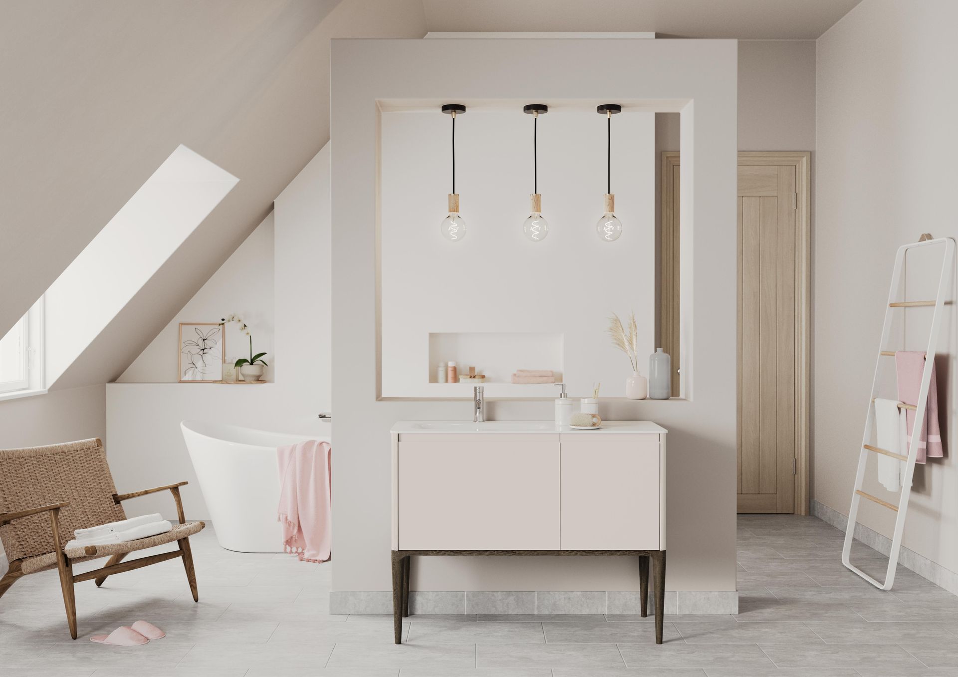 Painted Cashmere Bathroom Cabinet
Vanity Unit