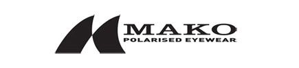 MAKO logo featuring a stylized 'M' shape in black, with