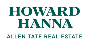 Howard Hanna Allen Tate Real Estate logo in dark green on white background