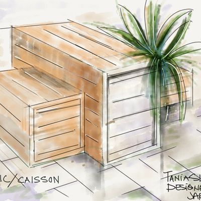 Tania Slobodian Designer de jardin élévation de construction aménagement paysager