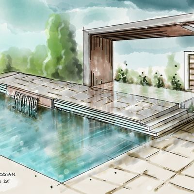 Tania Slobodian Designer de jardin conception de plan paysager d'ambiance 3D 6 aménagement paysager