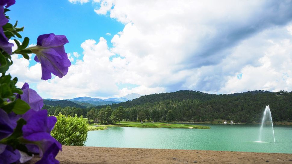 lake near golf course in Ruidoso