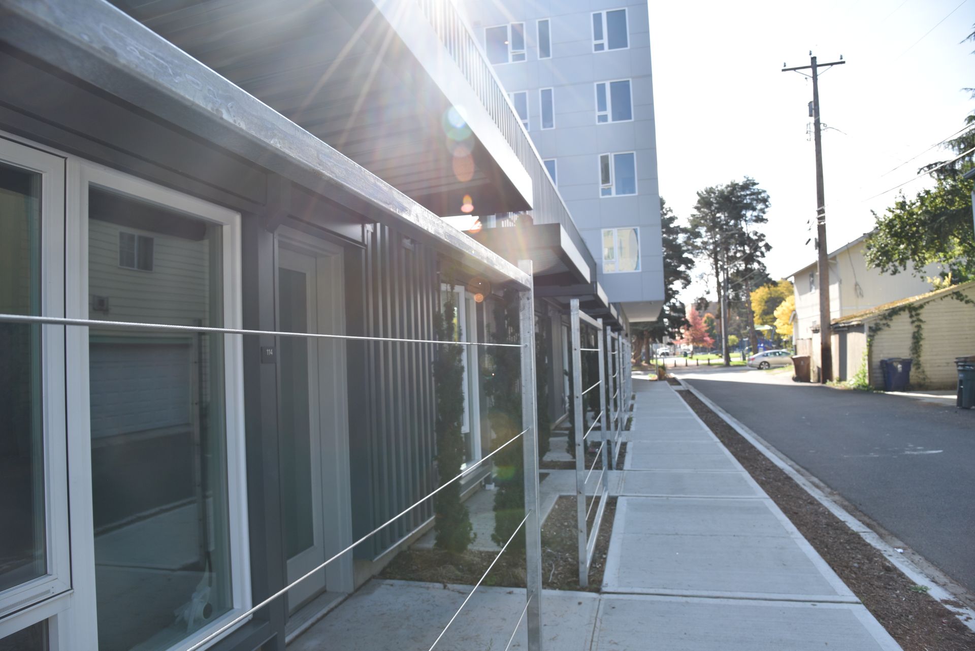 Koz on MLK building sidewalk area