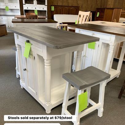 Stools sold separately at $ 79 / stool in a store.