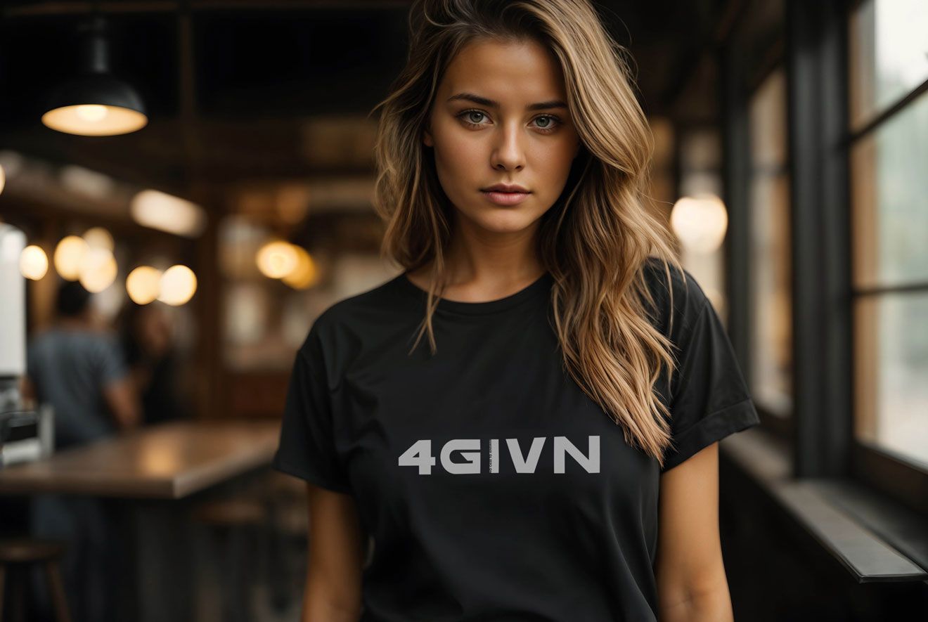 Woman wearing black