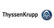 The thyssenkrupp logo is on a white background.