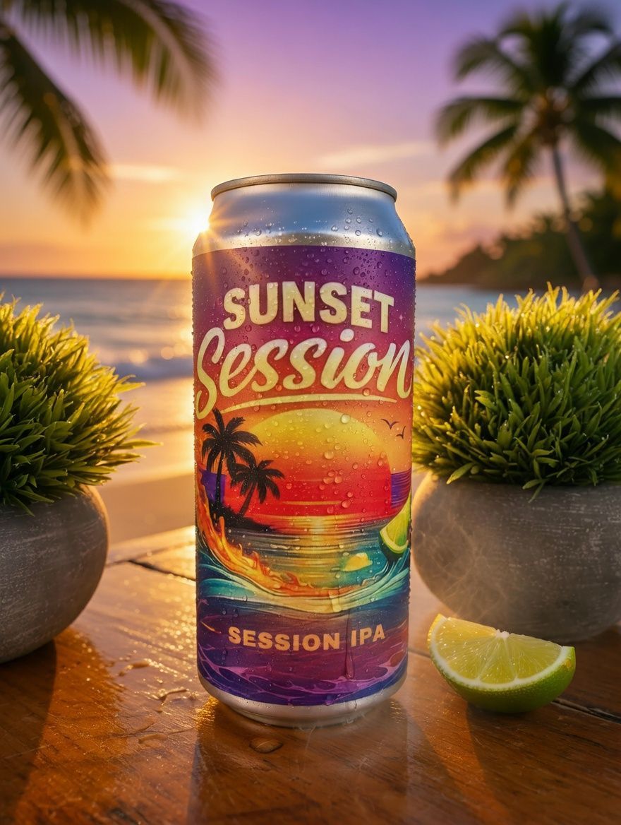 Sunset Session – unser tropisches Dock-Bar-Bier vor Palmen im Sonnenuntergang