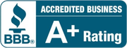 BBB Accredited Business A+ Rating logo