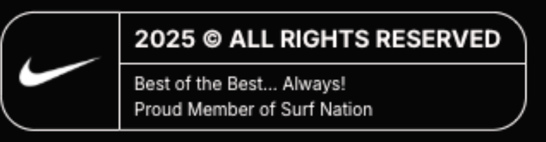 A black nike logo that says all rights reserved