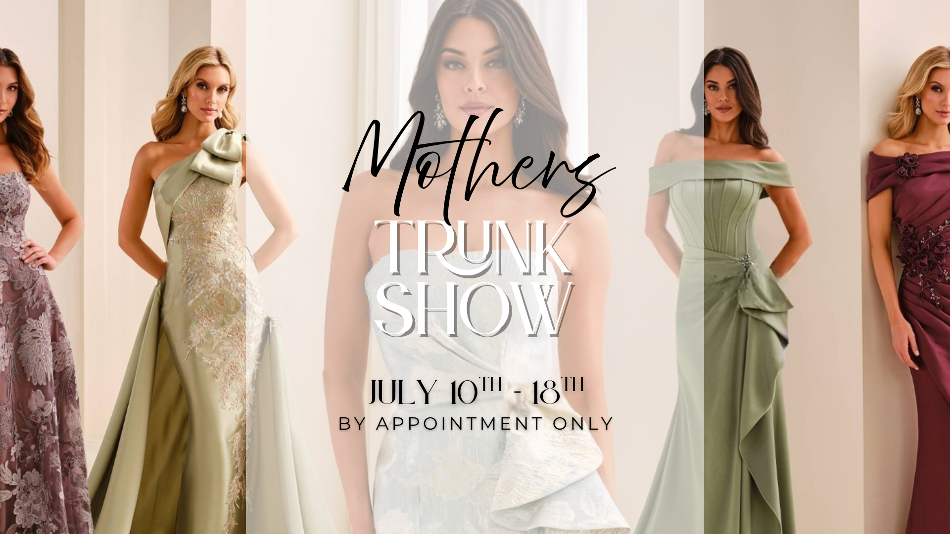 Mother of the Bride & Groom Wedding Gowns Trunk Show at Dress Your Fancy Bridal Boutique
