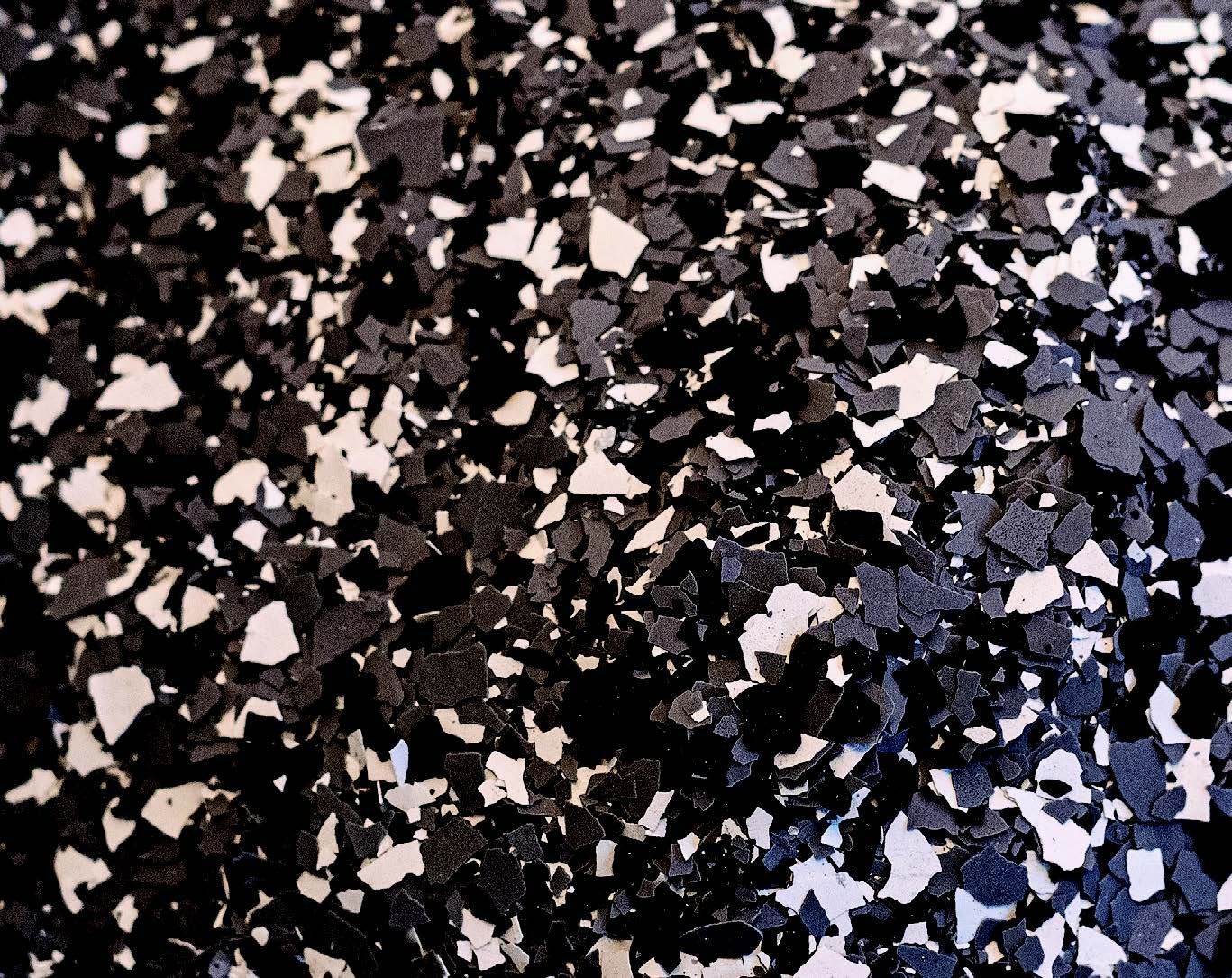 Flake Epoxy Flooring - Color = Domino