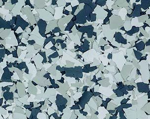 Flake Epoxy Flooring - Color = Gravel