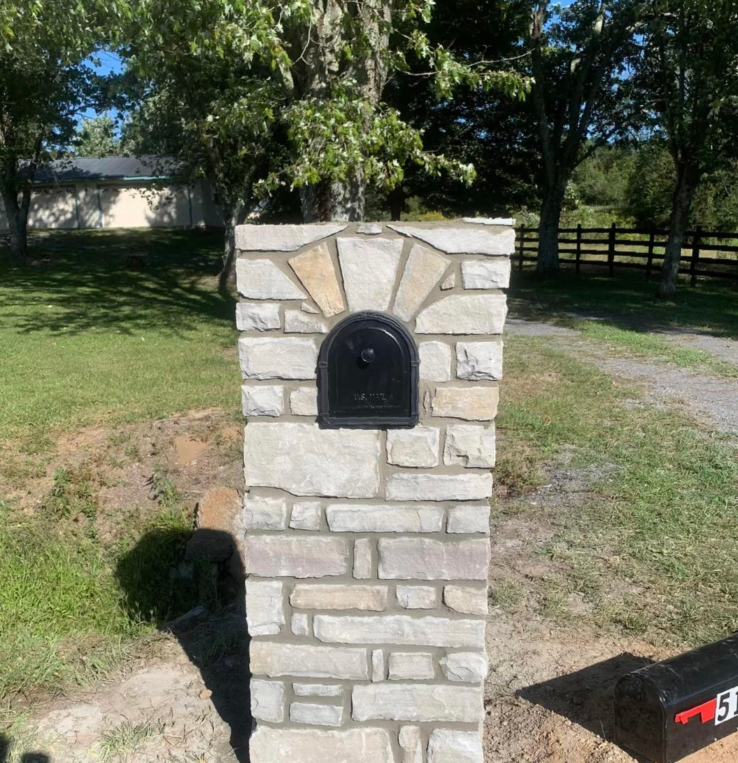 The Masonry Path Snellville Masonry mailbox
