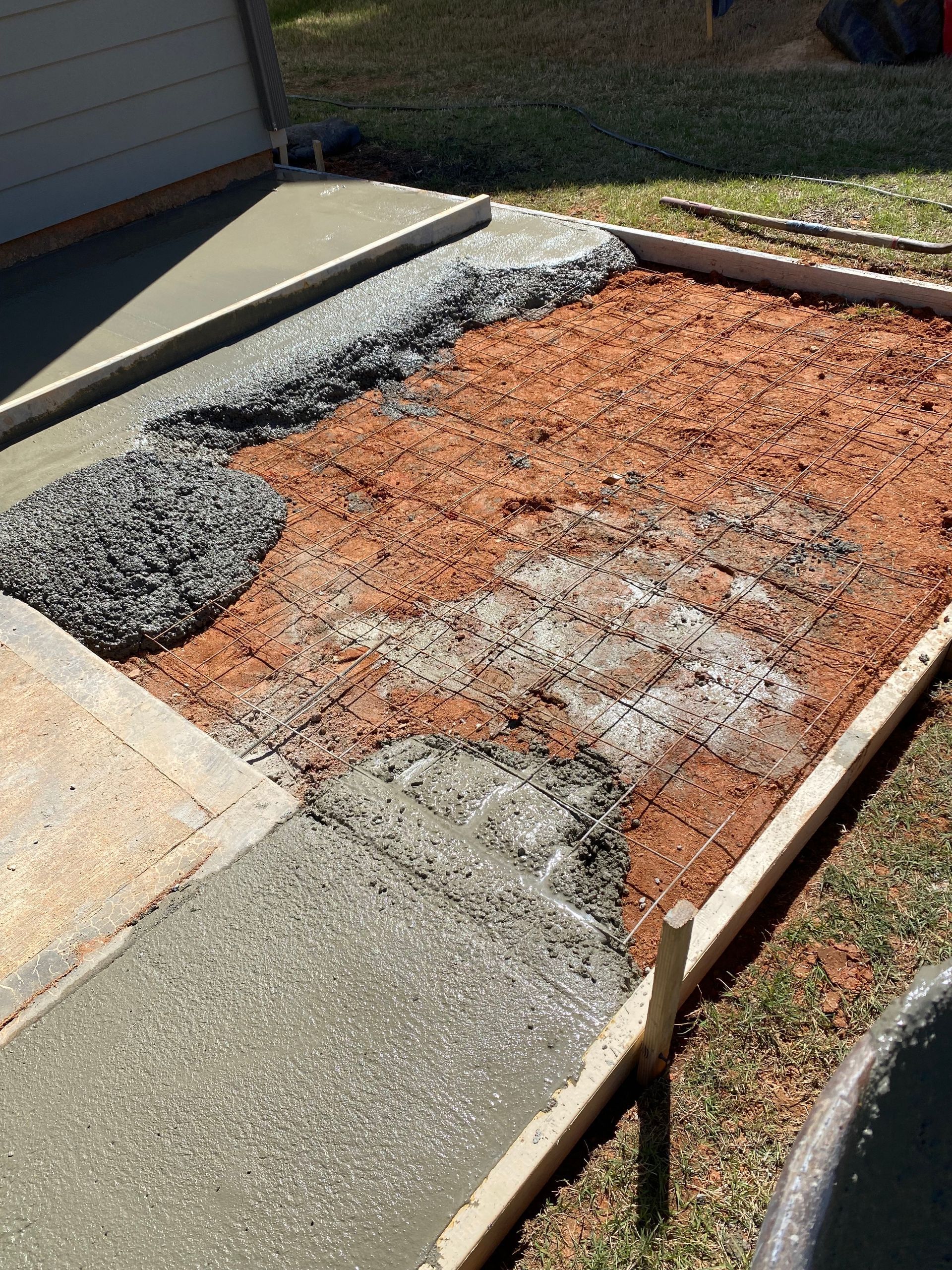 The Masonry Path Snellville Masonry concrete driveway pour