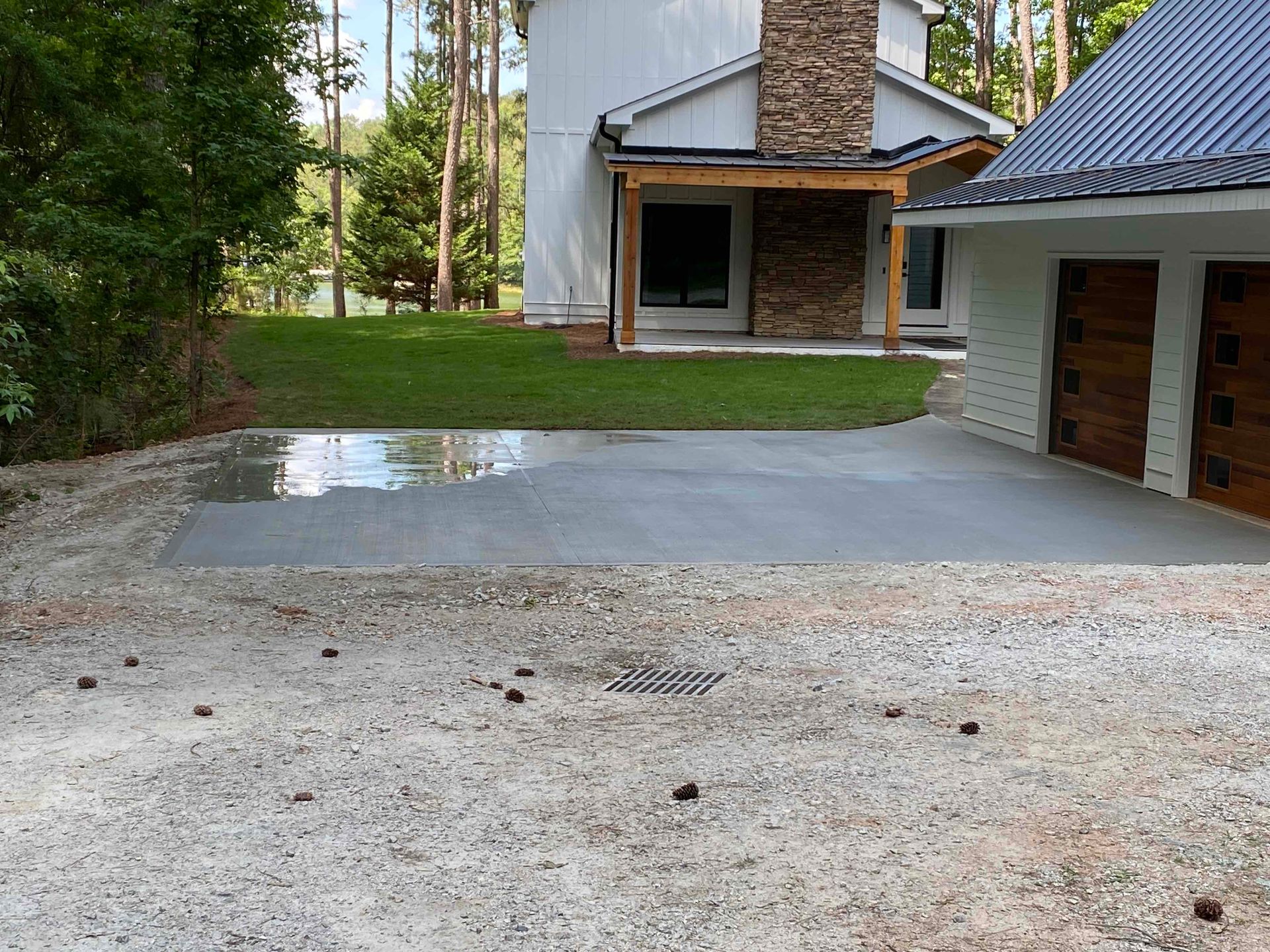 The Masonry Path Snellville Masonry concrete driveway pour