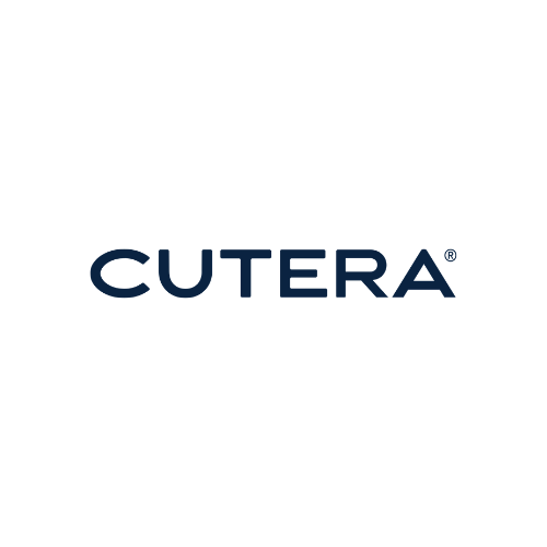 CUTERA logo in dark blue on a white background