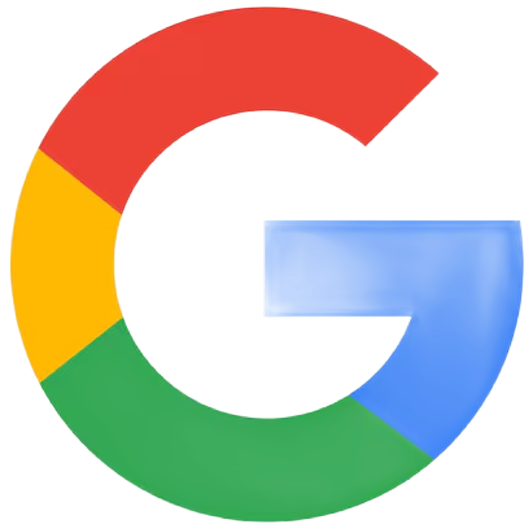 Google logo in red, yellow, green, and blue on a white background