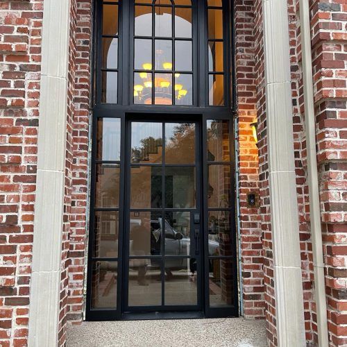 double iron door