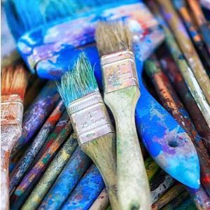 picture of used brushes