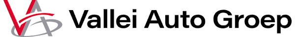 Logo van Vallei Auto Groep met een rode V voor de tekst.