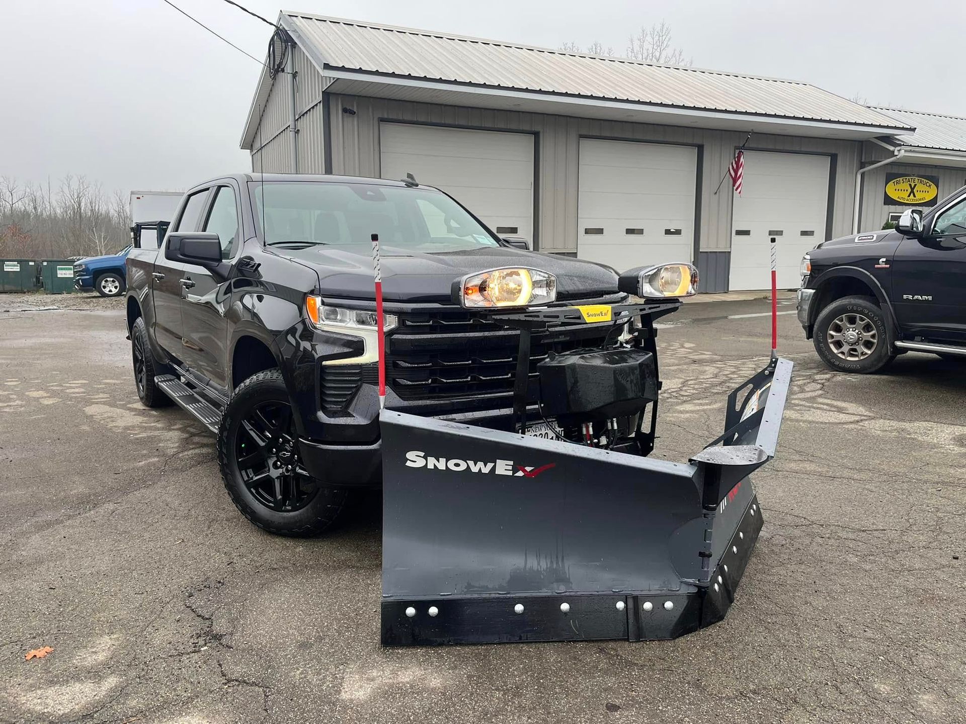 truck with a snow plow 2